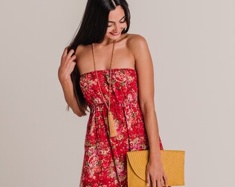Flowy Red Dress - Etsy