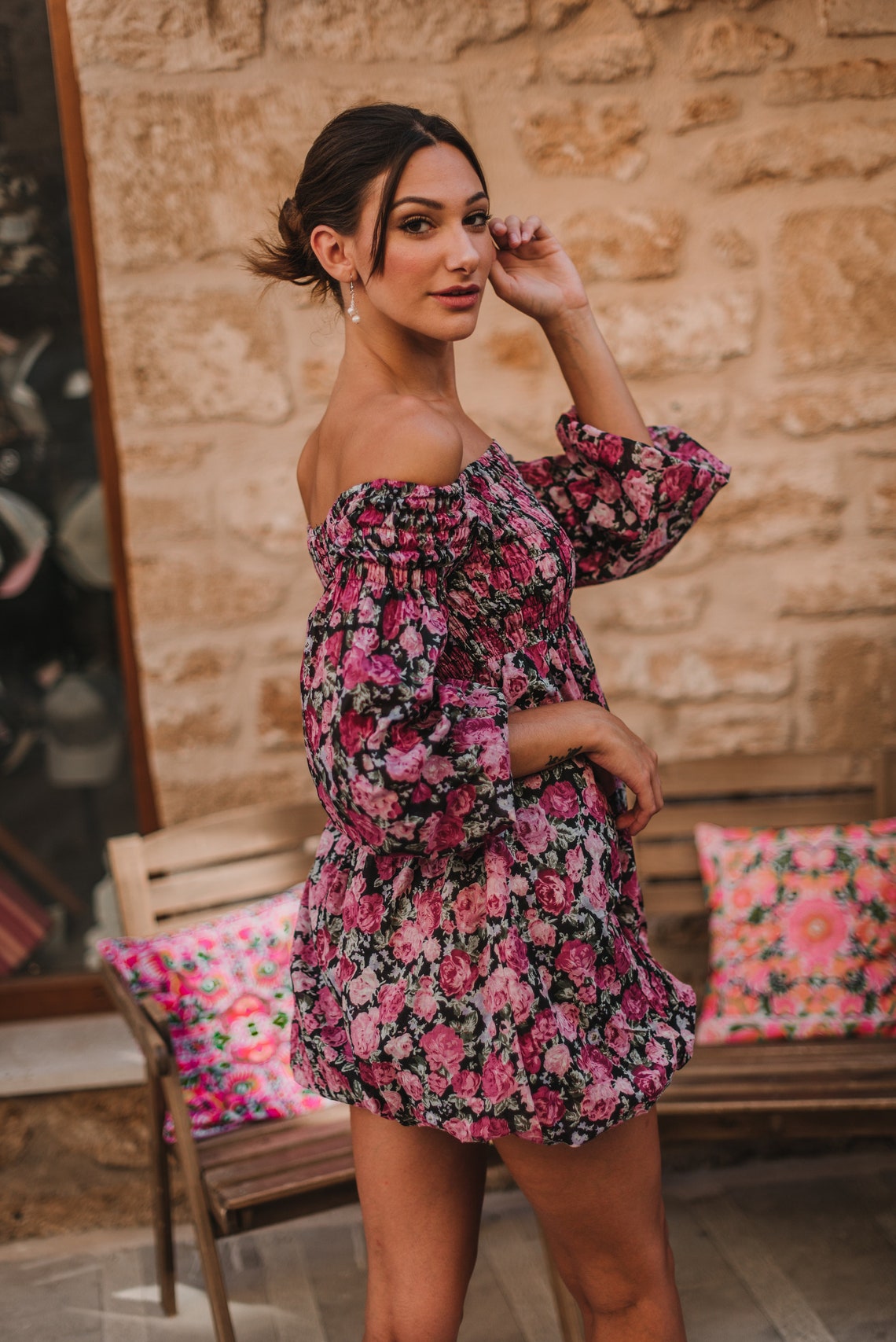 TULUM DRESS Summer Dress Long Sleeve Resort Wear Boho - Etsy