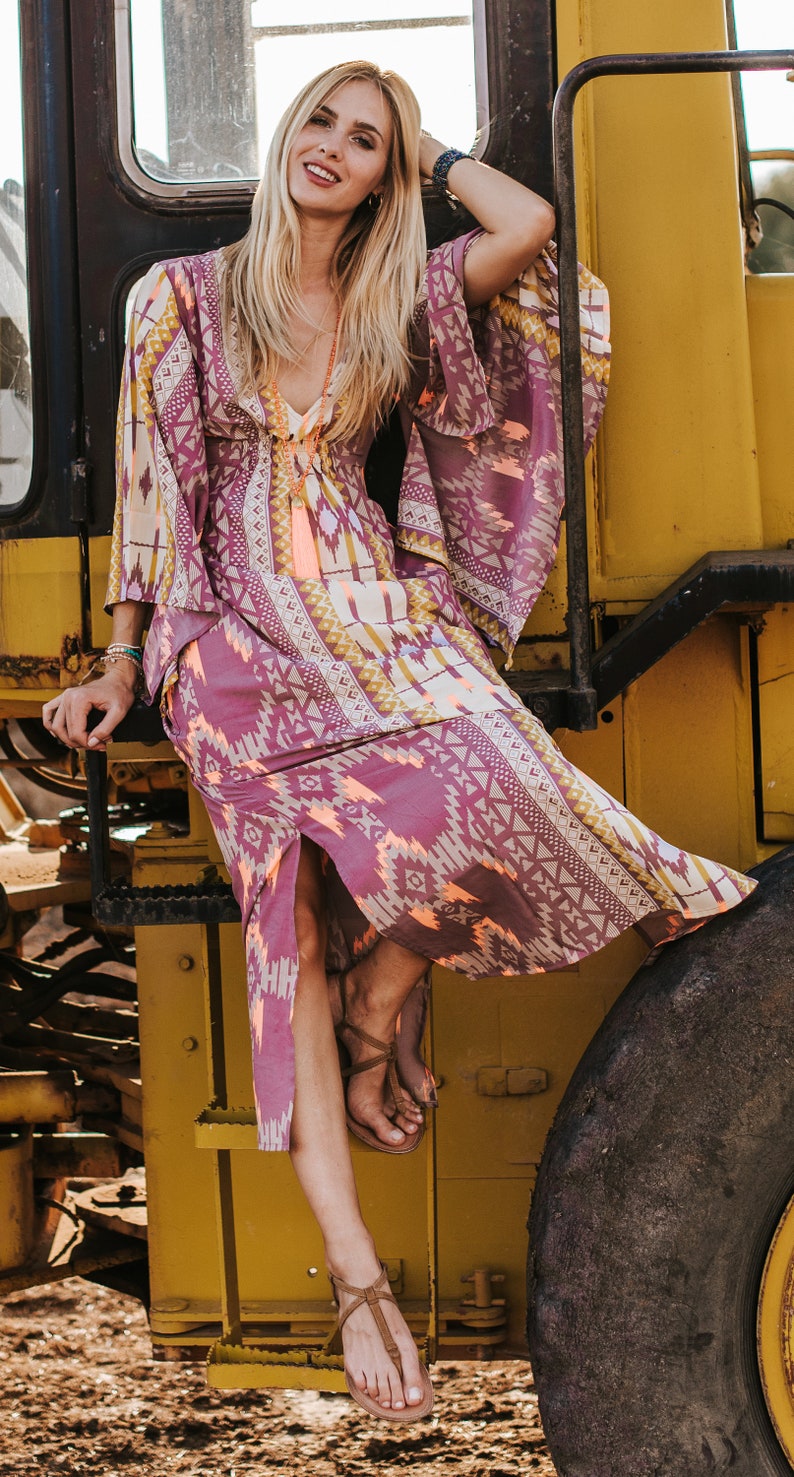 Long Boho Summer Dress Women Resort Vacation Beach Dress Etsy