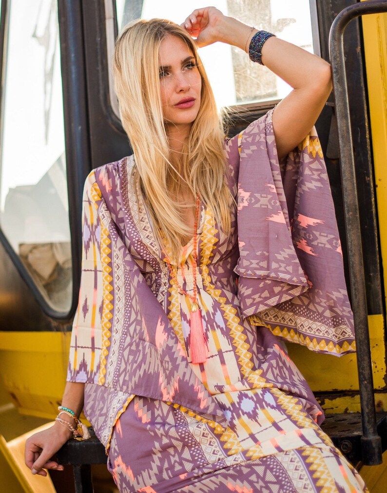 Long Boho Summer Dress Women Resort Vacation Beach Dress Etsy