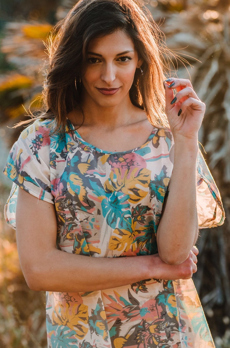 Cotton Short Dress Summer Short Dress Beach Dress Cotton Etsy