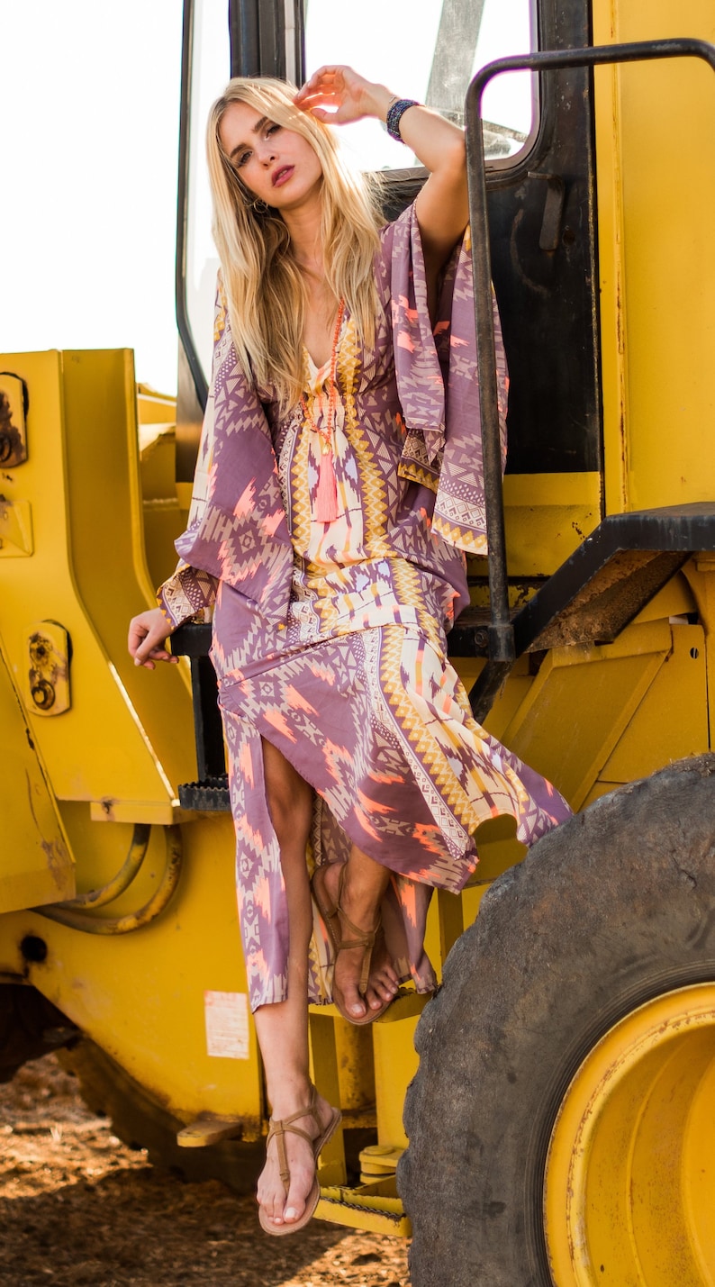 Long Boho Summer Dress Women Resort Vacation Beach Dress Etsy