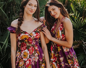 Boho Summer Dress for Women, Gifts for Her, Floral Fashion, Cotton Hippie Maxi Dress, THAILAND Dress