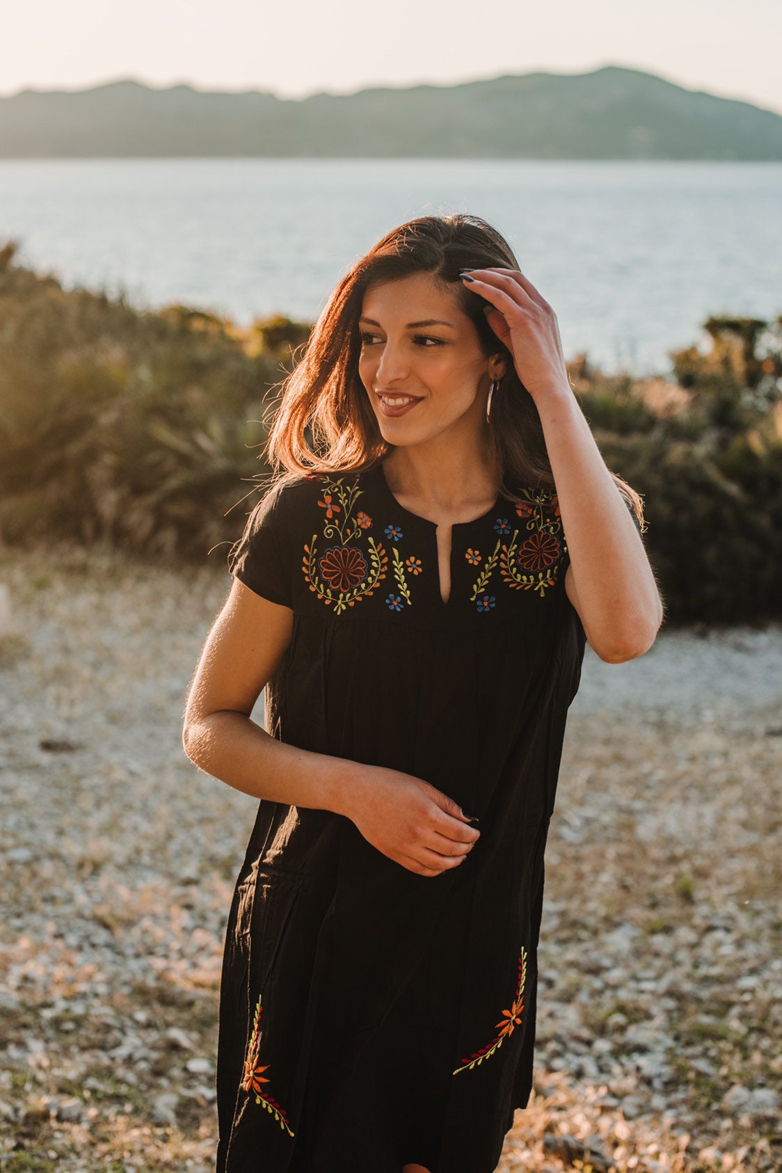 black size 8 dress Polina Ivanova Atelier | Aurora