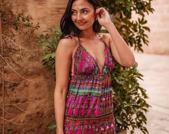 Multicolor Short jump suit , tube top jumsuit, boob tube sleeveless jumpsuit , Summer Wear , cotton floral jumpsuit BALI JUMP SUIT*********