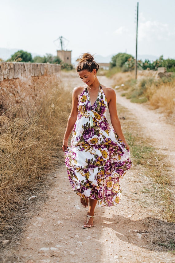boho maxi dress cotton Boho Maxi Dress main image 0