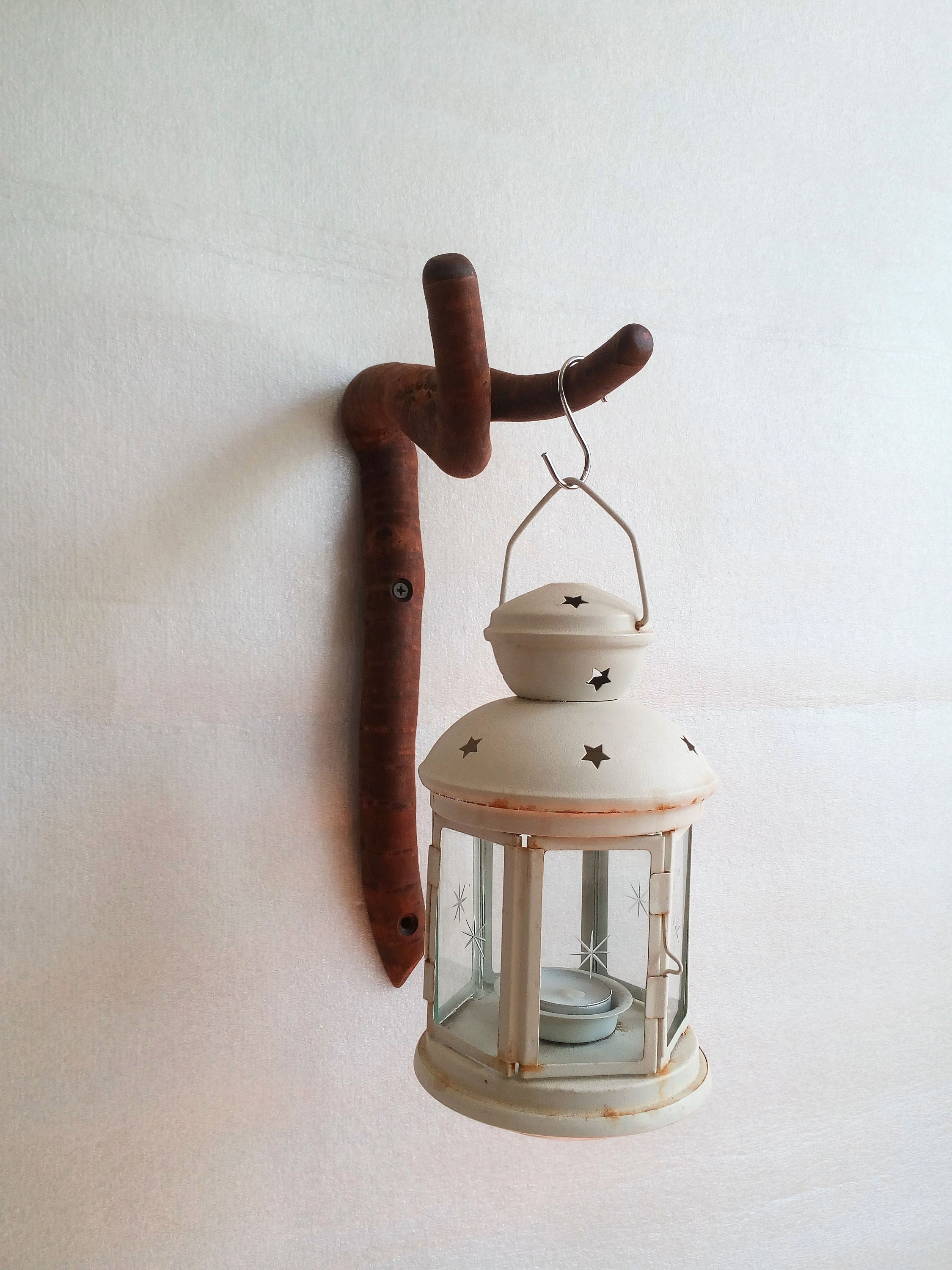 Wooden Wall Hook for Hanging Light Holder for Flowers in a Etsy