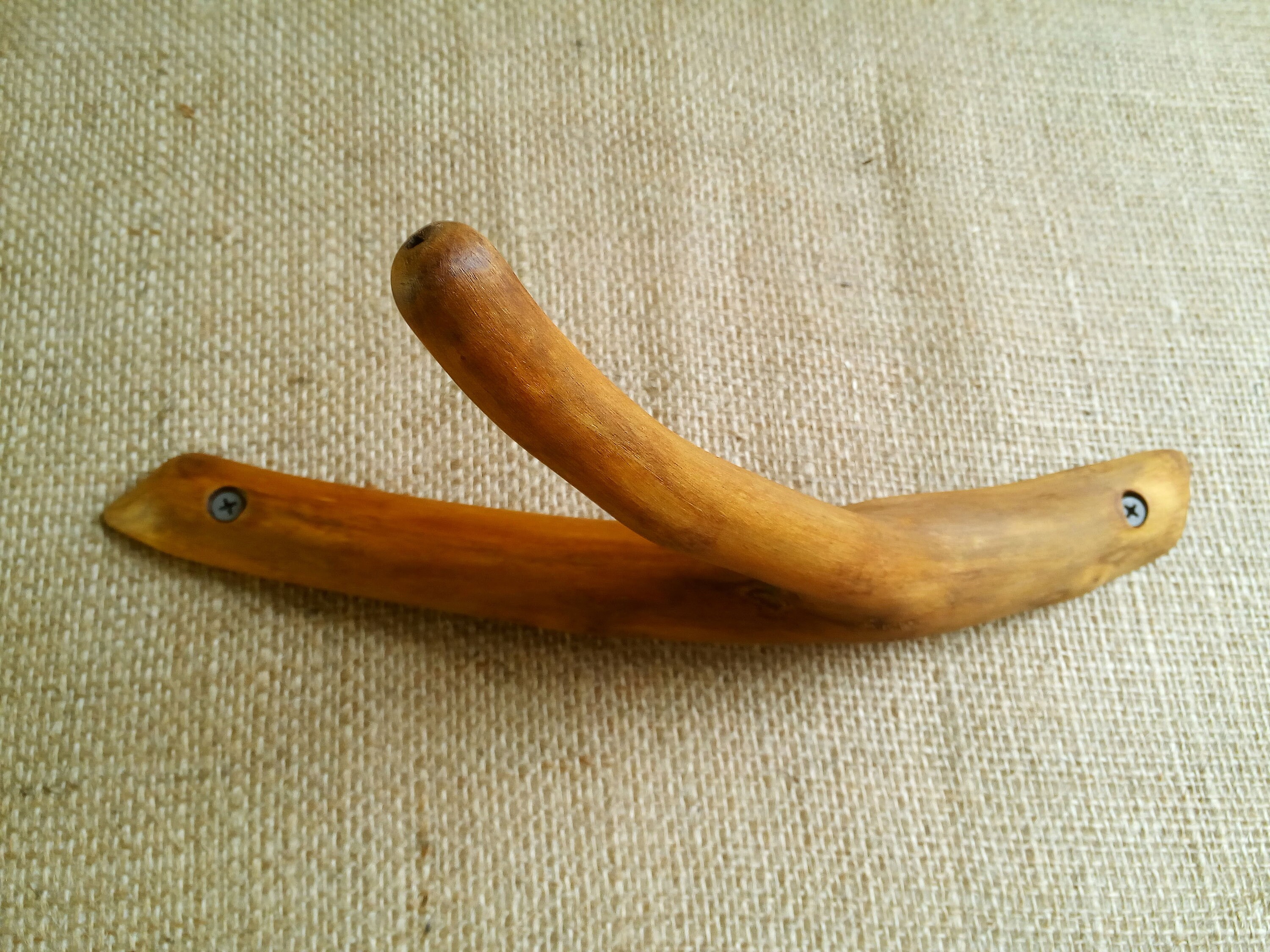 Tree Branch Hat Hook Wooden Wall Hook Rustic Towel Hook Etsy