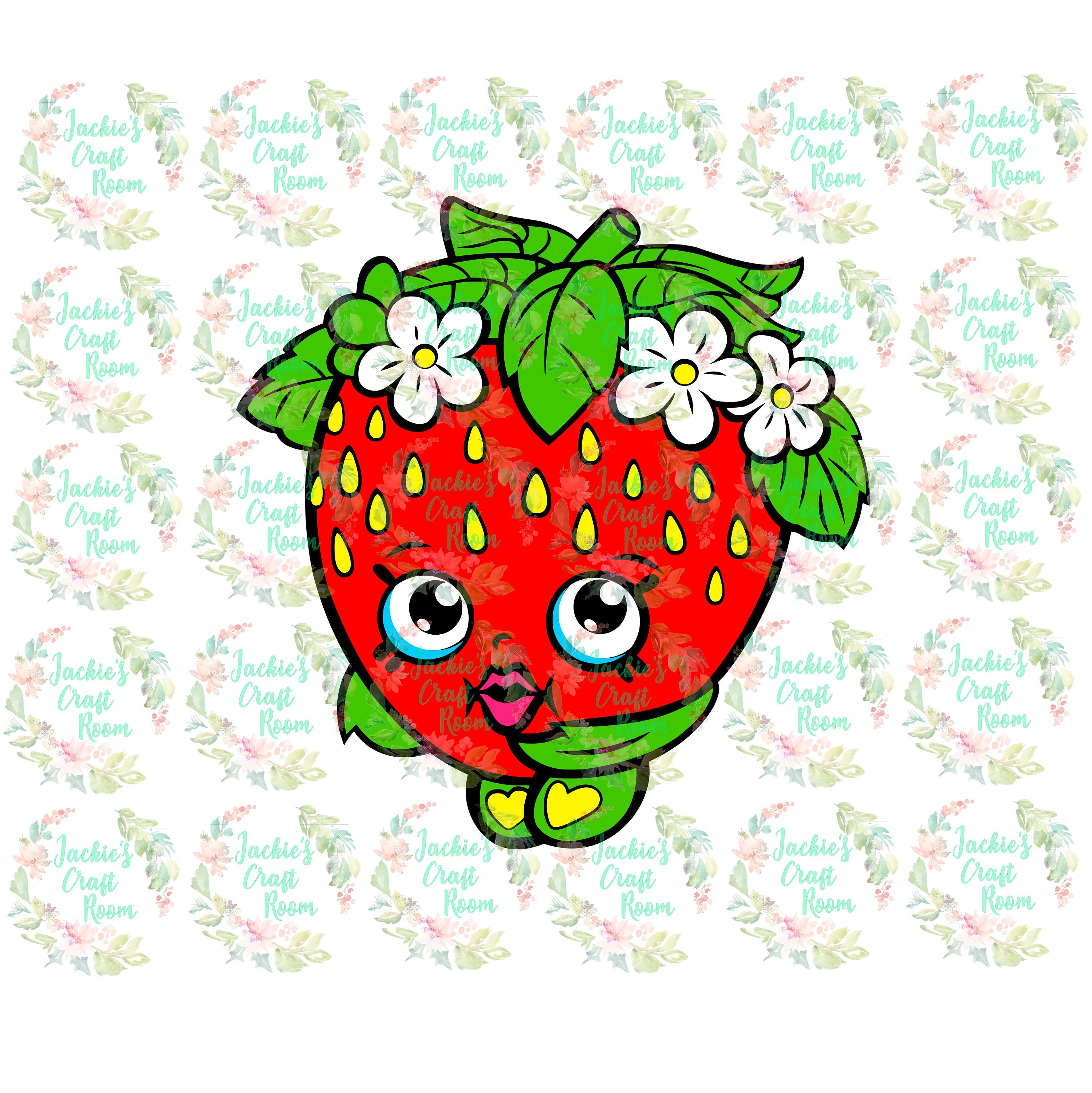Shopkins Strawberry Kiss SVG PDF JPEG Digital Download - Etsy