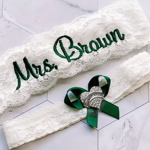 Forest Green Wedding Garter for Brides Your Are Next