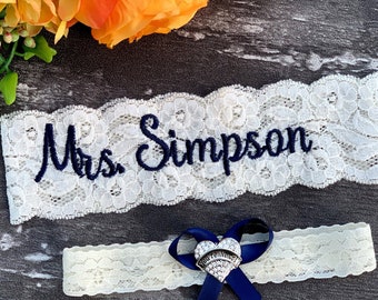 Wedding Garter Personalized