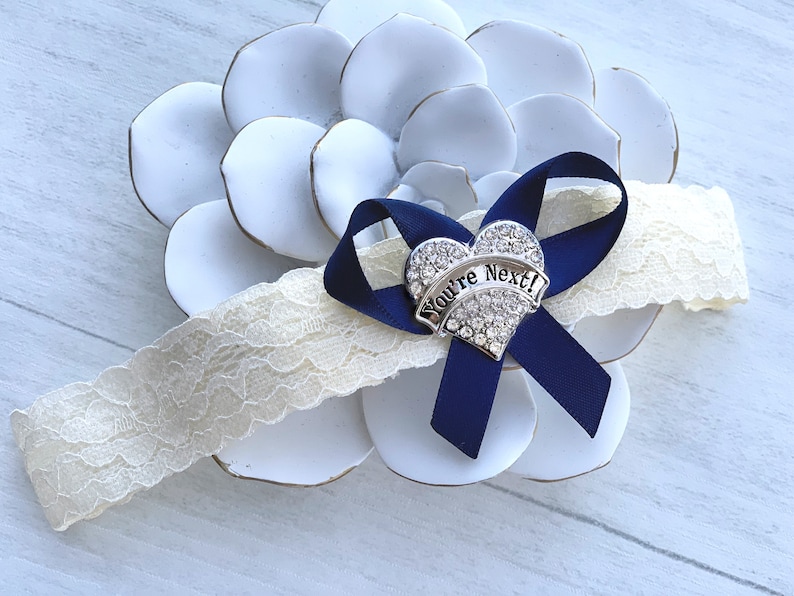 Personalized Wedding Garters Brides Something Blue Garter Non Etsy