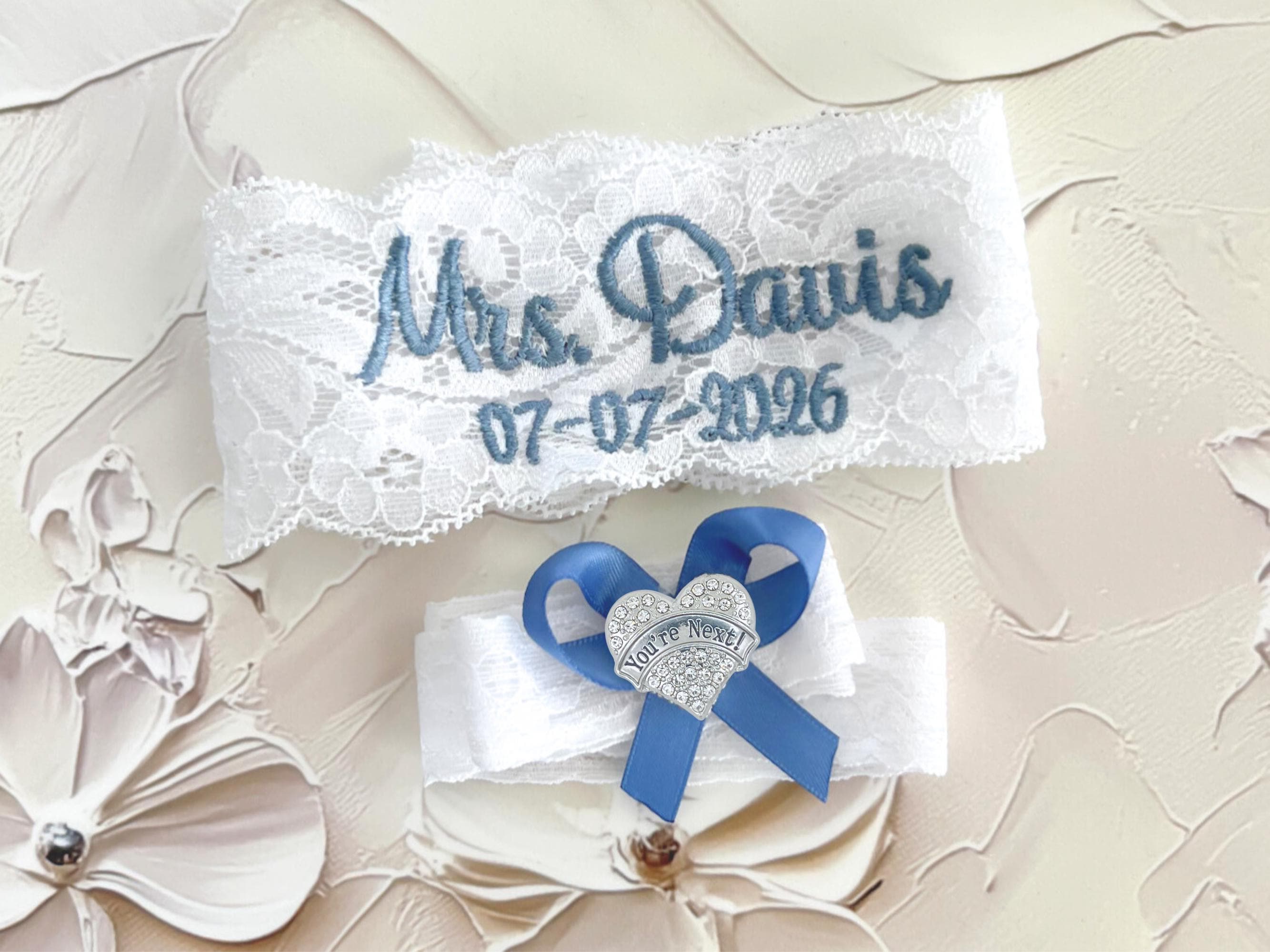 Something Blue Braut-Schlüsselanhänger – Mit Herz-Charm, Blauem Kristall, Organzabeutel & Glückwunschkarte, Für Den Junggesellinnenabschied