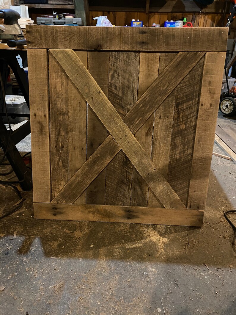 Rustic Reclaimed Pallet Wood Dog Gate Etsy