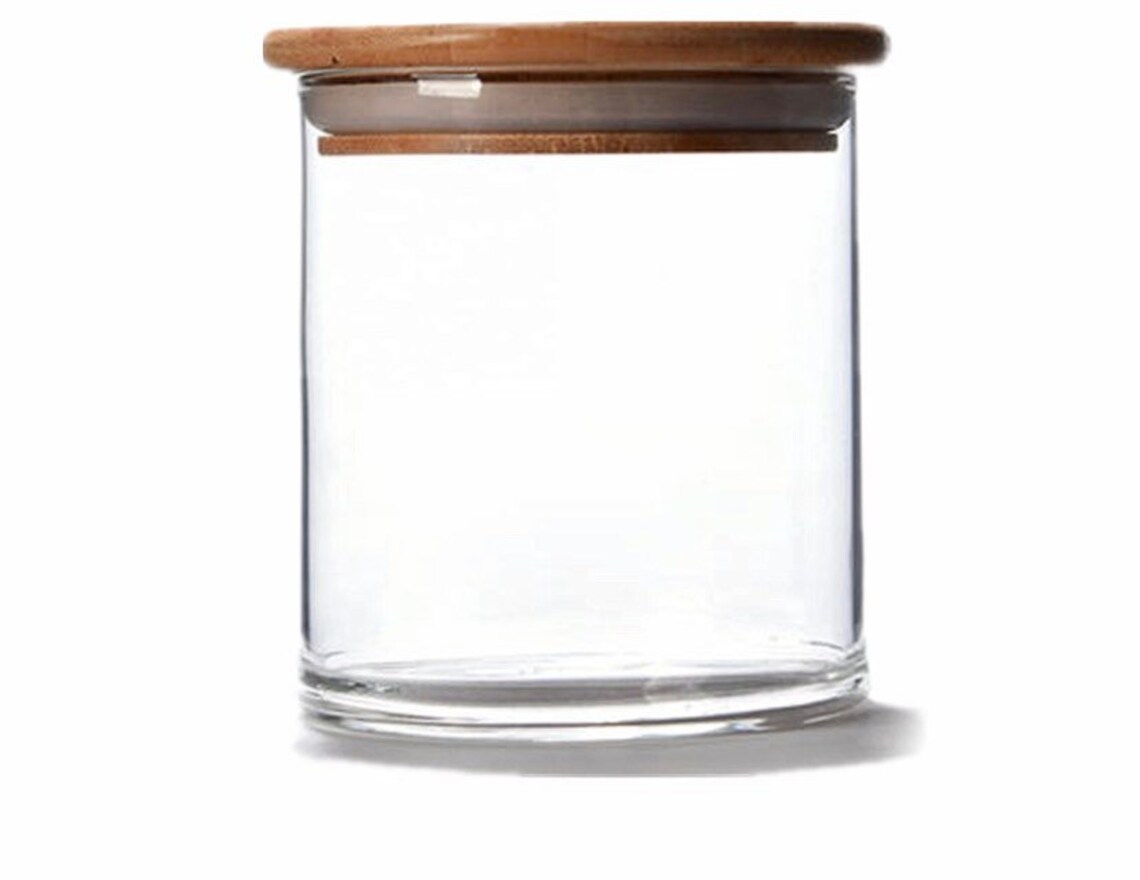 Bamboo Lid Spaghetti Jar l Bamboo Storage Jars Eco Friendly Etsy