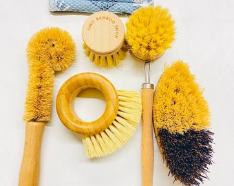 Zero Waste Bundle | Eco Gift Set | Zero Waste Set | Natural cleaning brush set | Eco gift set Dish Scrubber Zero Waste Cleaning Set