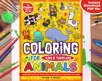Download First Coloring Book Pdf For Children S Coloring Books Ages Etsy