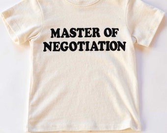 Master of Negotiation | Kids Graphic Tee | Sizes 2T - YL
