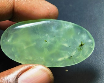 Exclusive AAA Quality 100 Percent Natural Prehnite Heart Shape Cabochon Loose Gemstone For Making Jewelry 25X27X8mm Approx R- 75/% OFF 40 Ct