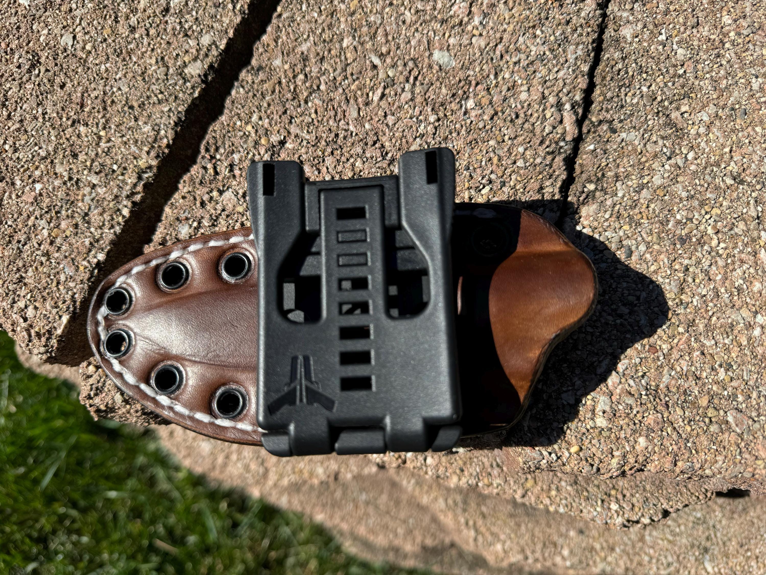 Bark River Gunny Scandi Custom Leather/kydex Sheath !!! - Etsy