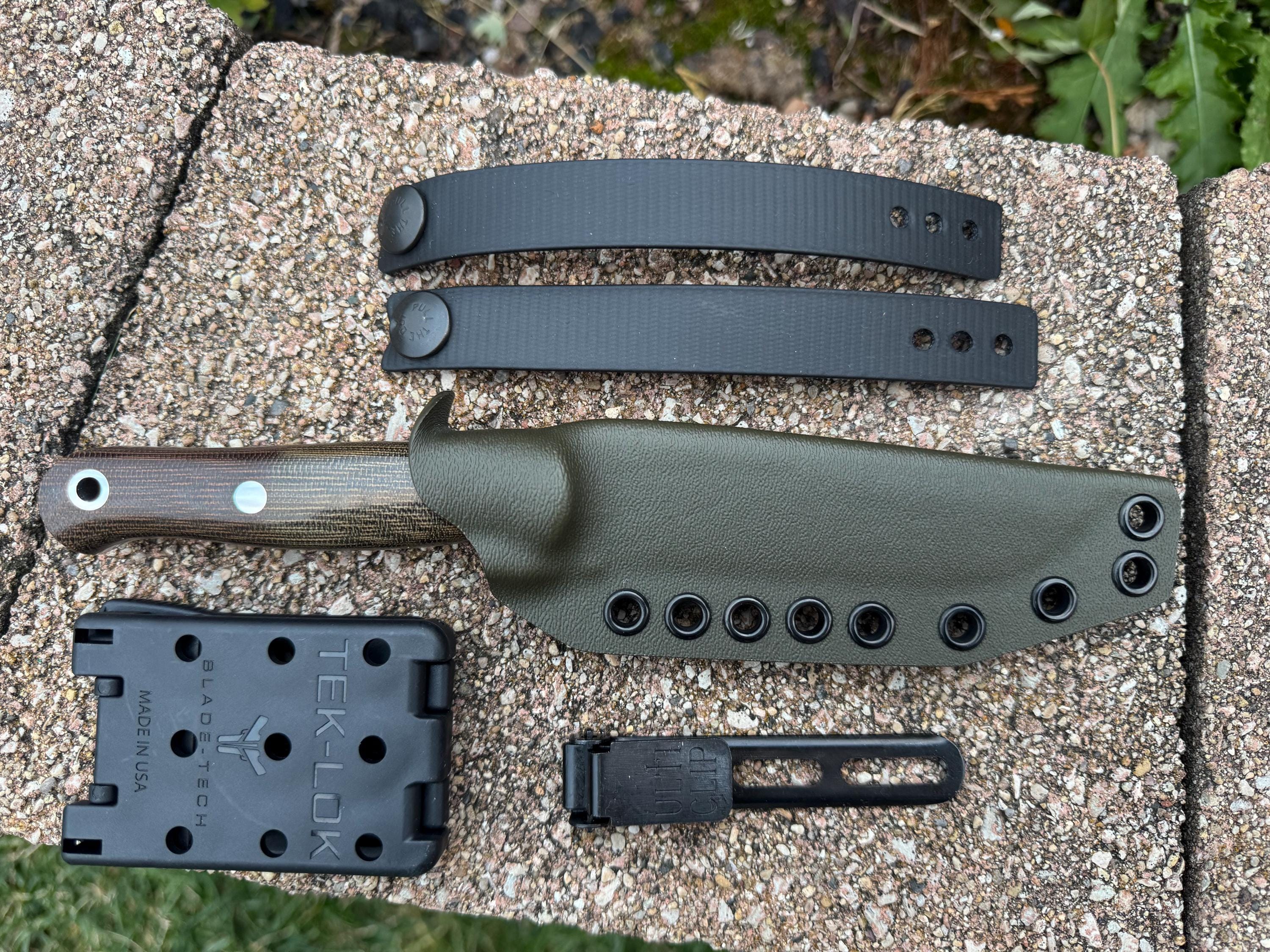Bark River Ultra Lite Field Knife Custom Kydex Sheath!!! ONLY