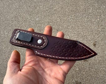 Benchmade Dacian Custom Läderslida för innerfickor!! ENDAST SLIDAN!! Ingen kniv ingår!!!
