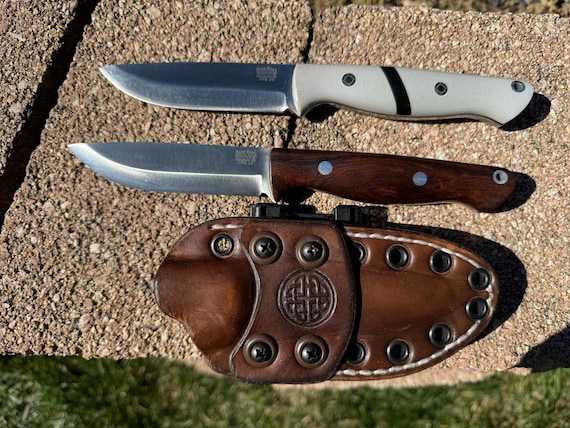Bark River Gunny Scandi Custom Leather/kydex Sheath !!! - Etsy