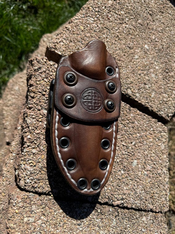 Bark River Gunny Scandi Custom Leather/kydex Sheath !!! - Etsy