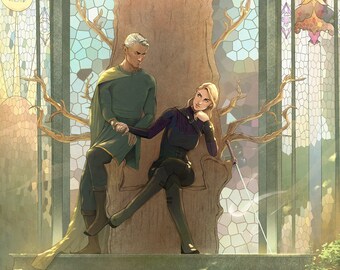 A New Court - Throne of Glass - Limited Edition Fine Art Print - 29,7x42cm