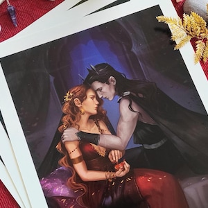Hades and Persephone – Fine Art Print – Original Fantasy Illustration
