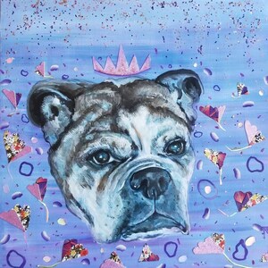 Custom Pet Portrait Painting on Canvas