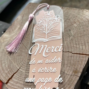 Signet acrylique pour enseignant / éducateur / cadeaux prof / marque-page / cadeaux éducatrices