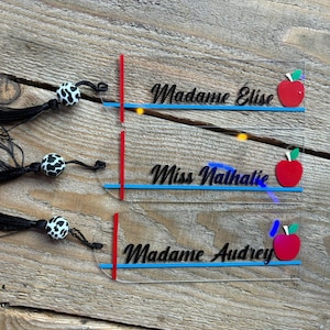 Acrylic bookmark for teacher / educator / teacher gifts / bookmark / bookmark / educator gifts