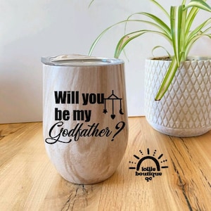 Décalque demande Parrain /Godfather / veux-tu être mon parrain? / will you be my godfather?