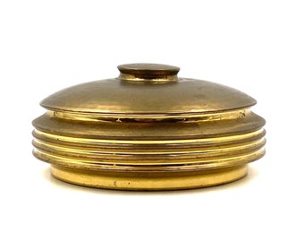 Mid-century hand-hammered brass box, Zanetto Padova Italy 1970s