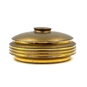 Mid-century hand-hammered brass box, Zanetto Padova Italy 1970s