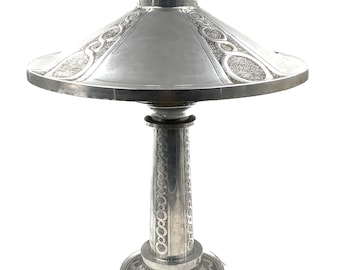 Art Deco embossed Table Lamp, France, ca. 1920s