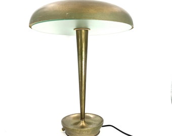 Rare executive Desk / table lamp mod. D 4639, Stilnovo, Milan Italy, circa 1950s