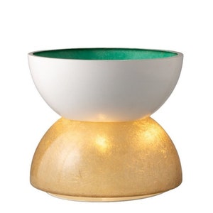 Planter / Pot fiberglass lamp, Luci Milano Italy, 1970s