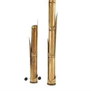 Tommaso Barbi, pair of &quot;Canna di Bambù&quot; floor lamps, G&G Studio e Disegno, Rome, Italy, 1970