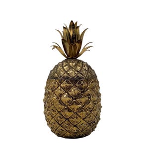 Mauro Manetti, goldener Ananas Eiskübel, Italien, 1970er Jahre