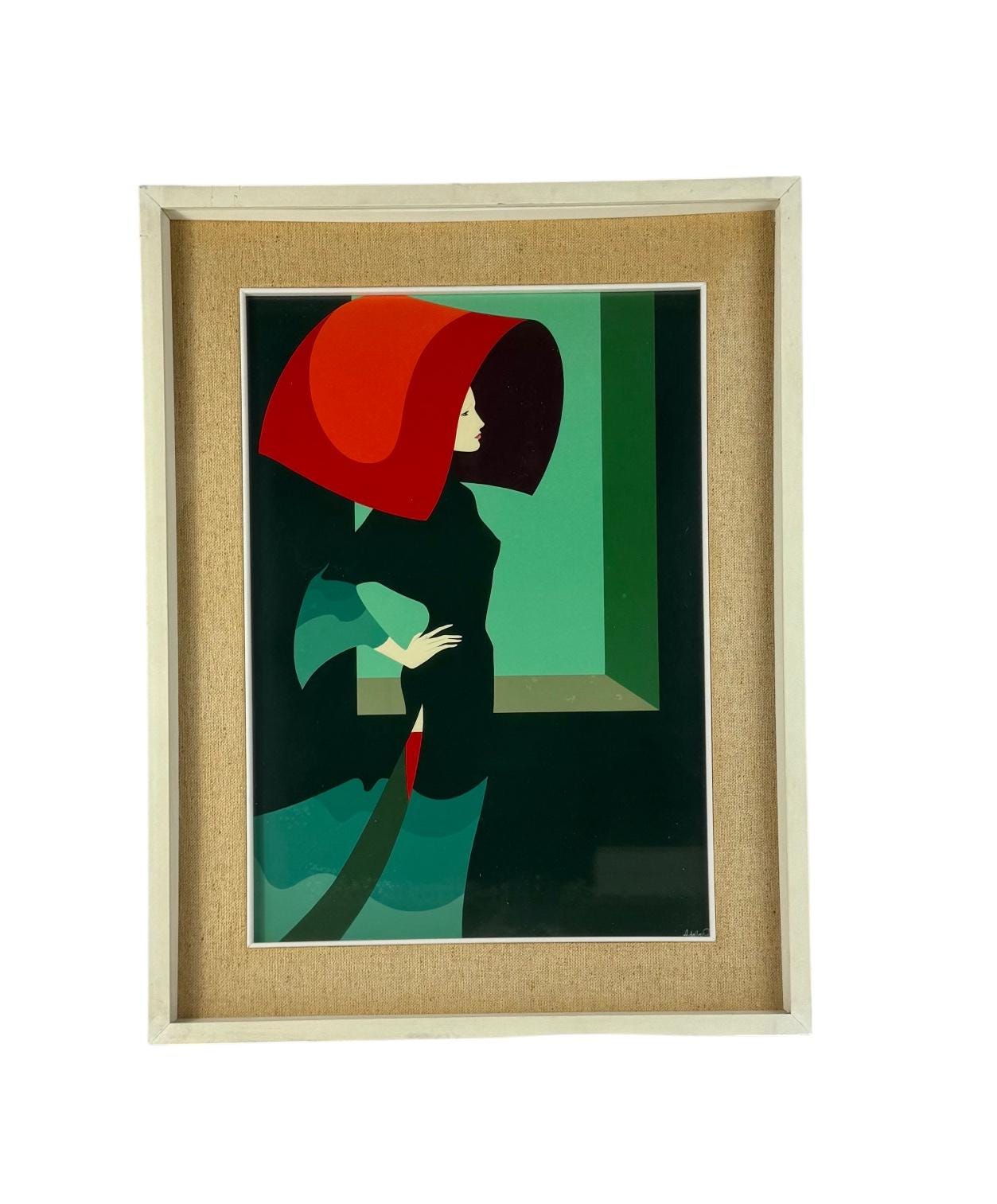 Amleto Dalla Costa ダラコスタ　世界的有名作家　額付絵画 Amleto Dalla Costa, Original Serigraph Framed, Milan Italy 1980s