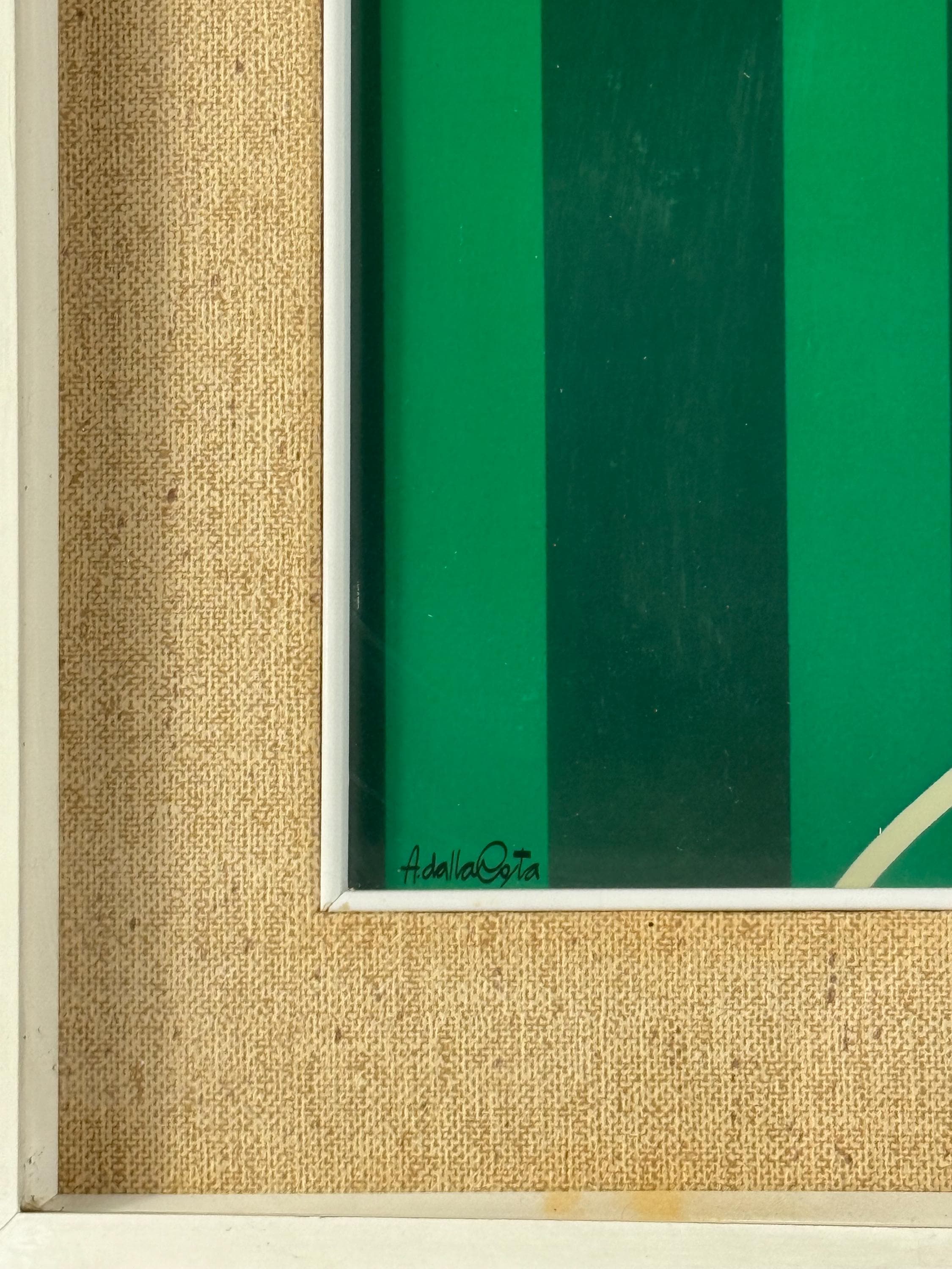 Amleto Dalla Costa、オリジナルのシルクスクリーン額装、ミラノ