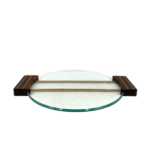 Art deco glass tray, France 1930s