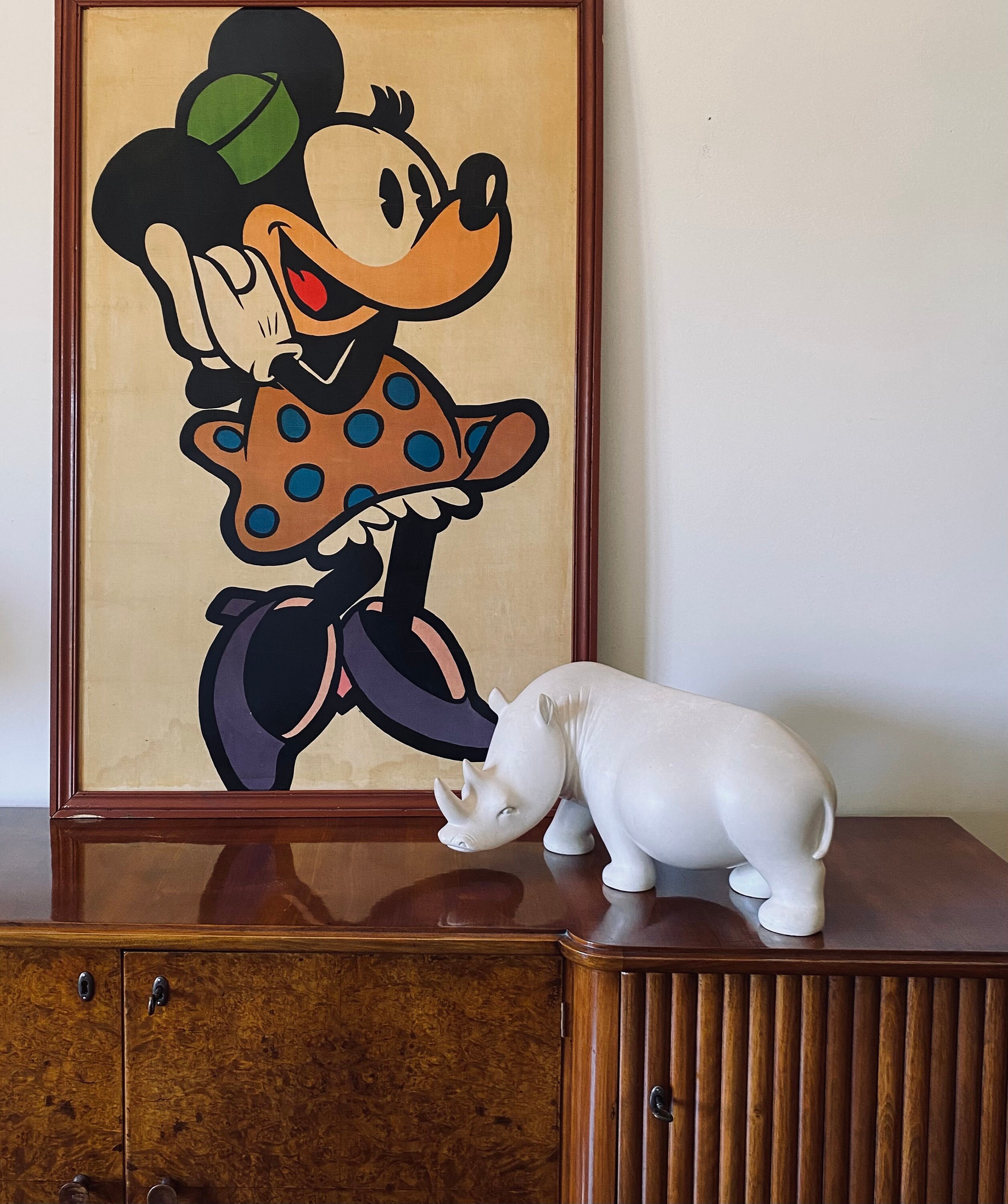 ミニーマウスの額入りポスター、フランス 1960 年代 - Etsy 日本