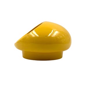 Space Age gelber Keramik Aschenbecher, Viba Italy 1970er Jahre