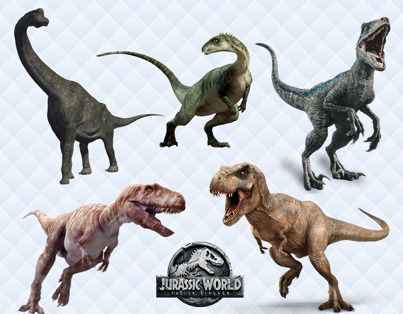 Jurassic Park Clipart Jurassic World PNG Characters Dinosaur | Etsy