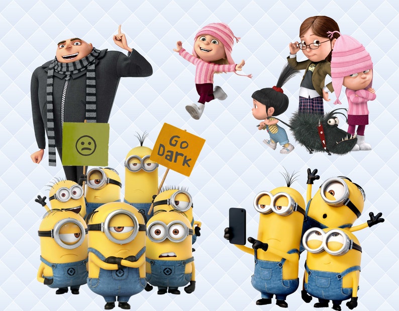Minions Clipart Minions PNG Characters Minions Printable | Etsy