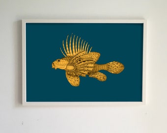 Pesce leone indiano (stampa)