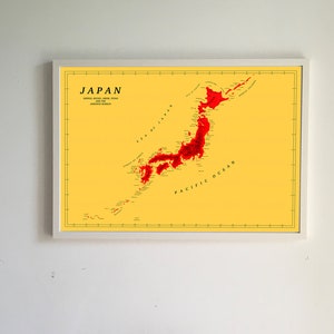 Japan Karte (Druck)